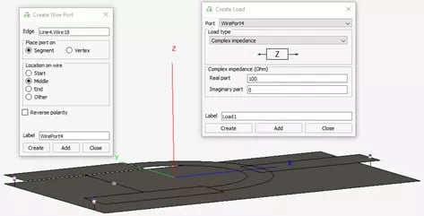Adding ports to the model.